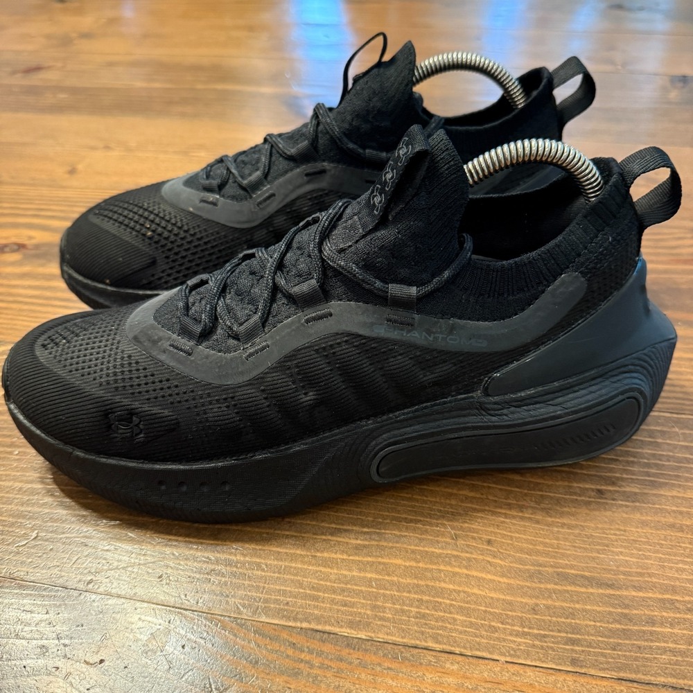Under Armour Phantom 4 Men's Size 8 Black/Anthracite Running Shoes 3027593-002
